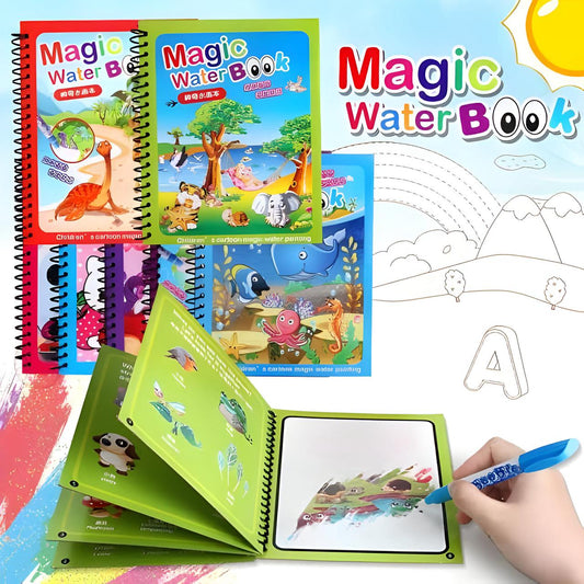 Magic Water Color Painting Book with Pen (Mix/Random color)