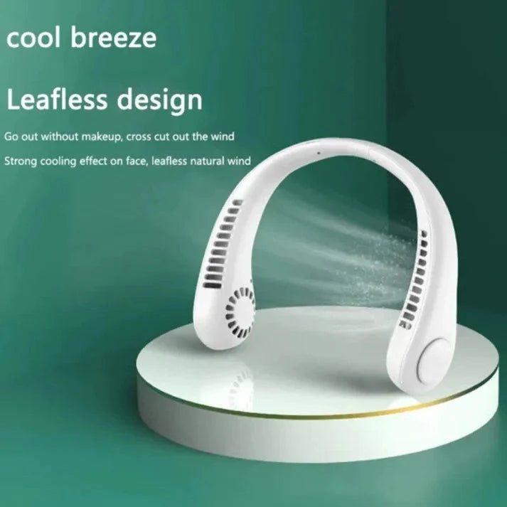 Portable Neck Fan - USB Rechargeable Neck Fan.