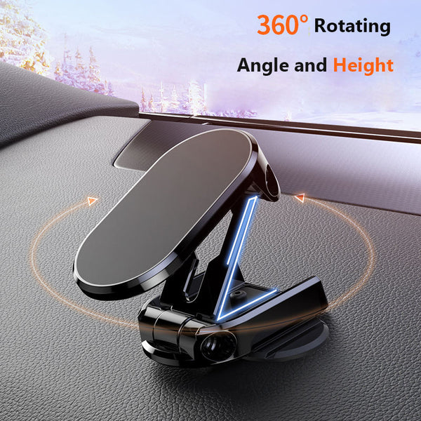 🔥 Alloy Folding Magnetic Car Phone Holder